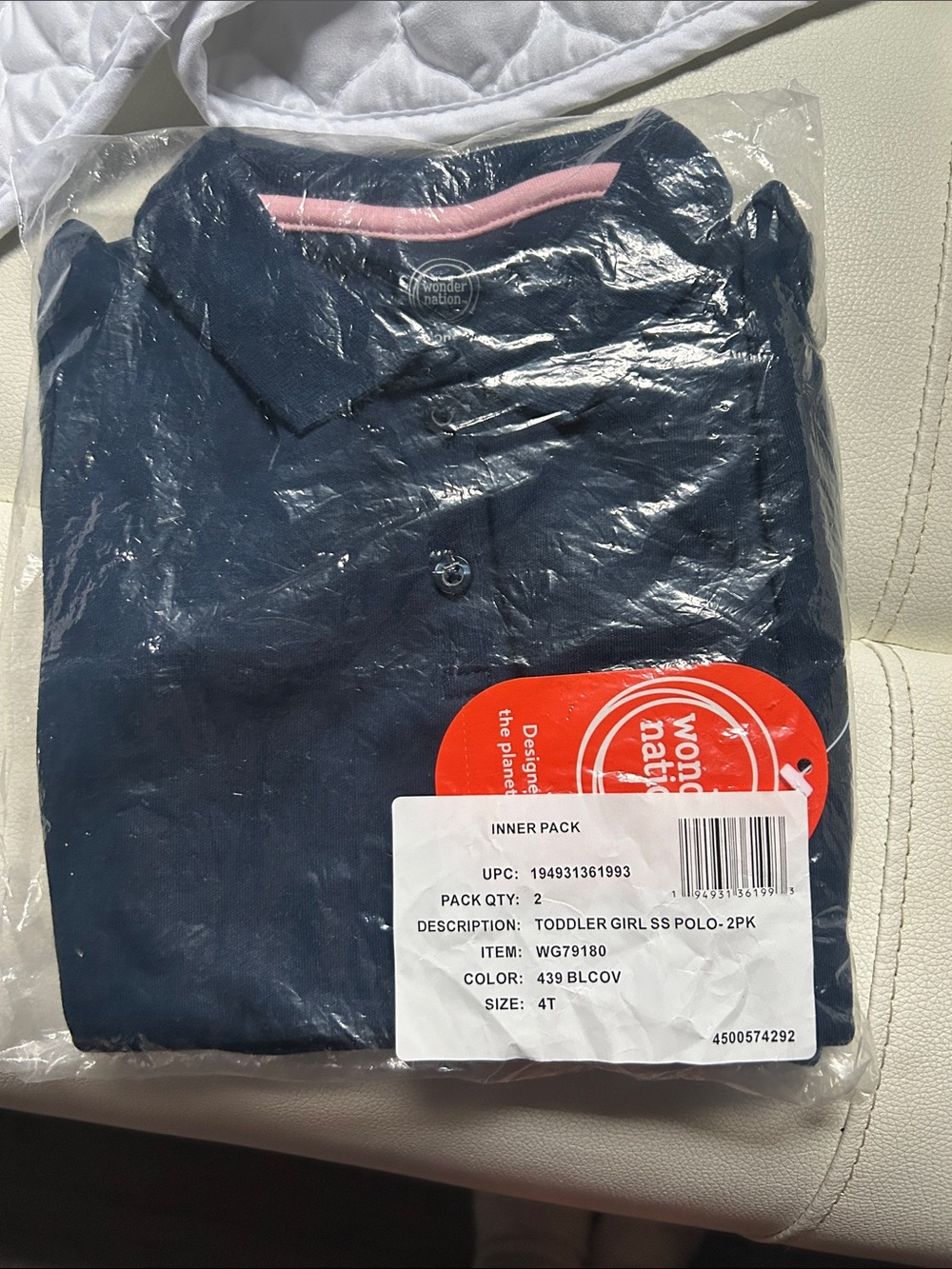 wonder nation Navy Polo Tops  nwt - 2-Pack
